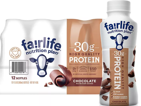 Fairlife Nutrition Plan Chocolate, 30 g. Protein Shake (11.5 fl. oz., 12 pk.) Online Sale