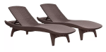 Keter 2-Pack All-Weather Grenada Chaise Loungers, Various Colors For Discount