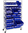 Seville Classics 8-Tier NSF 24-Bin Rack, 36 W x 14.25  D x 63.5 H Hot on Sale