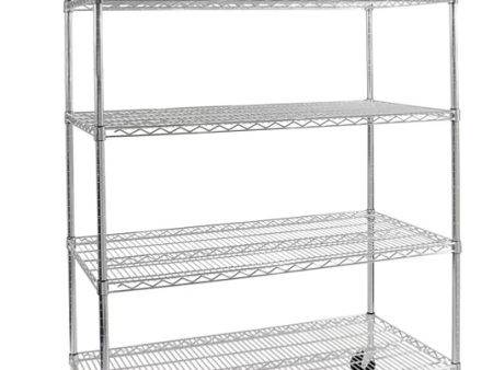 Seville Classics UltraDurable 5-Tier NSF Steel Shelving 48  x 24  x 72  H For Cheap