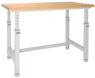 Seville Classics UltraHD® Height Adjustable Heavy Duty Workbench With Solid Wood Top, 48  x 24  For Discount