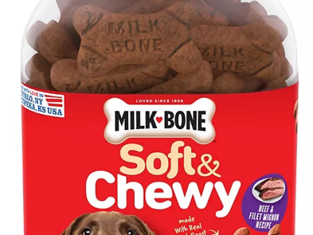 Milk-Bone Soft & Chewy Dog Snacks, Beef & Filet Mignon Recipe (37 oz.) on Sale