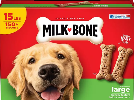 Milk-Bone Original Dog Biscuits, Large Crunchy Dog Treats, 15 lbs. Online Hot Sale