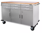 Seville Classics® UltraHD® 6-Drawer Rolling Workbench, 65.25  W x 20  D x 37.5  H Supply