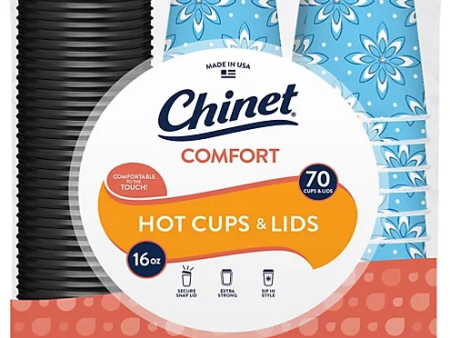 Chinet Comfort Cup Hot Cups & Lids (16 oz., 70 ct.) Fashion