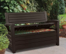 Keter Hudson Plastic Storage Bench Deck Box Supply