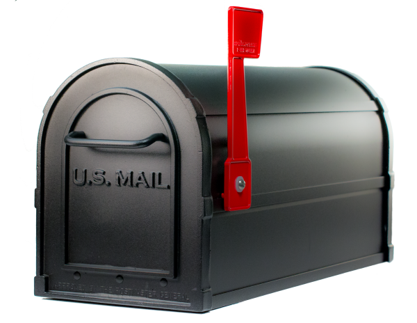 Black 2-Door Mailbox on Sale