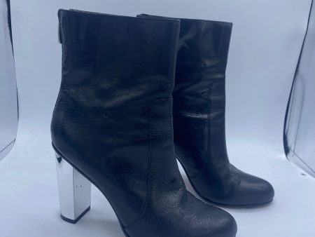 Boots Knee Heels By Nine West In Black, Size: 6 Sale