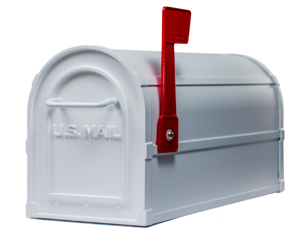 White 2-Door Mailbox Sale