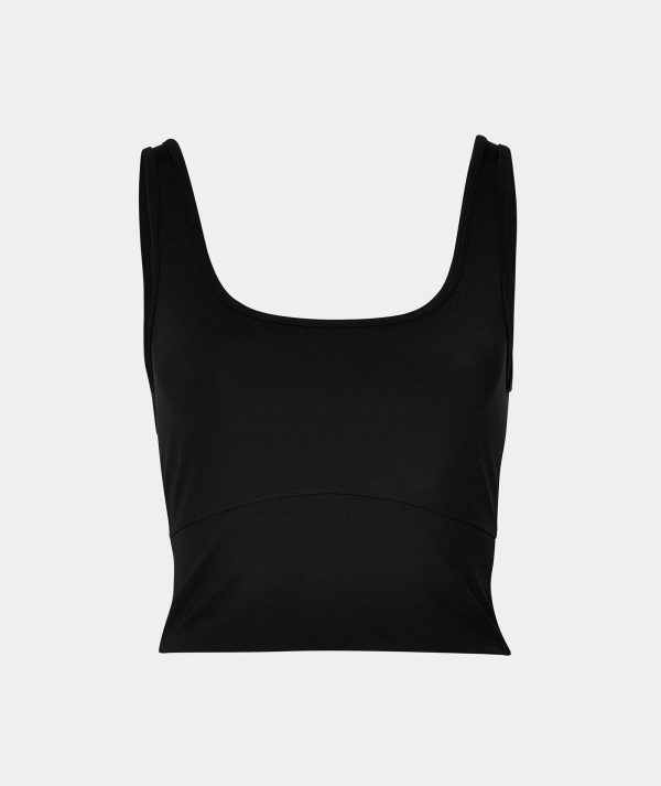 CROPPED TANK - BLACK Supply