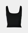 CROPPED TANK - BLACK Supply