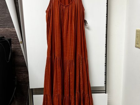 Dress Casual Maxi By Anthropologie In Bronze, Size: L Cheap