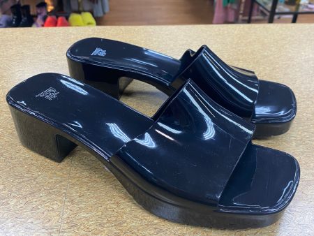 Sandals Heels Block By Wild Fable In Black, Size: 10 Supply