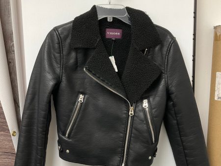 Jacket Leather By Vigoss In Black, Size: S Online Sale