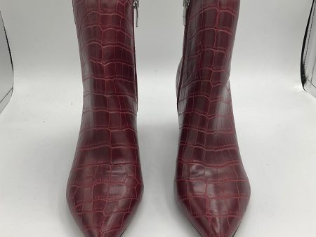 Boots Ankle Heels By Marc Fisher In Red, Size: 6 Fashion