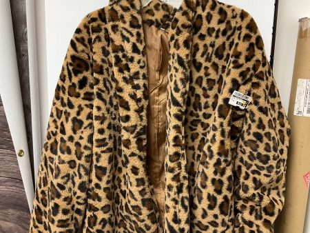 Jacket Faux Fur & Sherpa By Clothes Mentor In Animal Print, Size: Xxl Discount