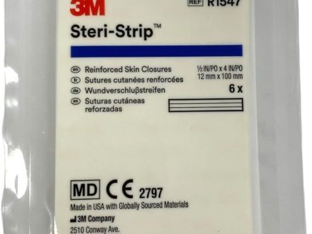 3M Steri-Strip Adhesive Skin Closures (Reinforced) 1 2  x 4  For Cheap