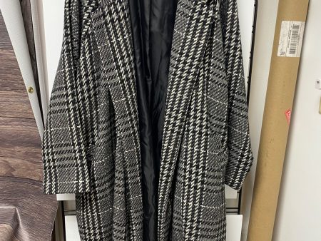 Coat Peacoat By Vera Wang In Plaid Pattern, Size: Xxl Cheap