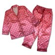 StrangeLove Pajama Set   Pink Satin For Cheap