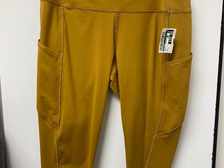 Athletic Leggings By Lululemon In Gold, Size: 12 Hot on Sale