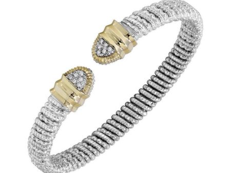 Open Bracelet with Diamond Tips Supply