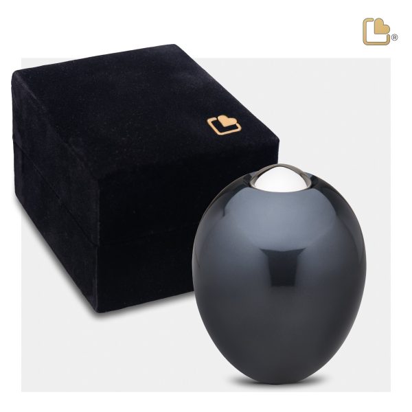 K510   Adore Keepsake Urn Midnight & Pol Silver For Cheap