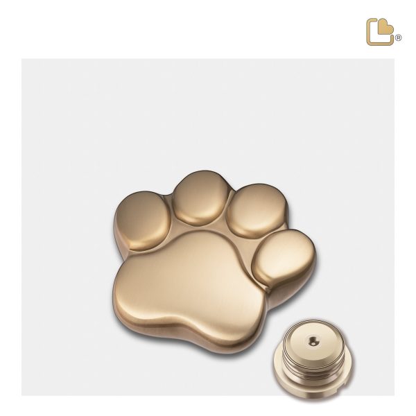 P673K   LovePaw Pet Keepsake Urn Bru Gold Fashion