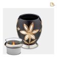 T503   Majestic Lilies Tealight Urn Midnight & Bru Pewter Sale