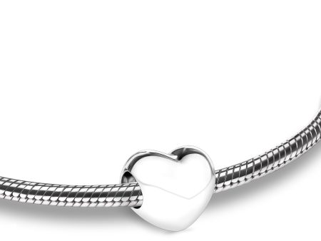 BD2000   LoveHeart Ashes Bead Pol Silver Sale