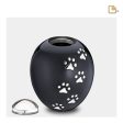 P636S   Adore Small Pet Urn Midnight & Pol Silver Fashion