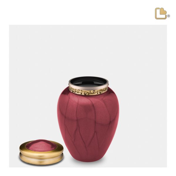 K299   Blessing Keepsake Urn Pearl Crimson & Bru Gold Online Sale