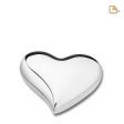 K603   Heart Keepsake Urn Pol Silver For Discount