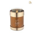 T654   Pet Tealight Urn Bronze & Bru Gold Cheap