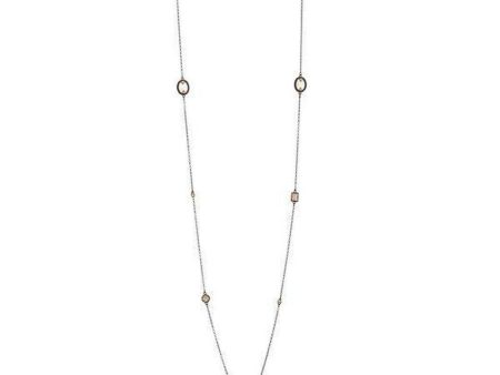 Imperial Mother of Pearl Station Necklace on Sale