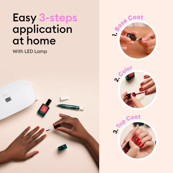 LED nail polish  Starter Kit - The Glam Trio For Sale