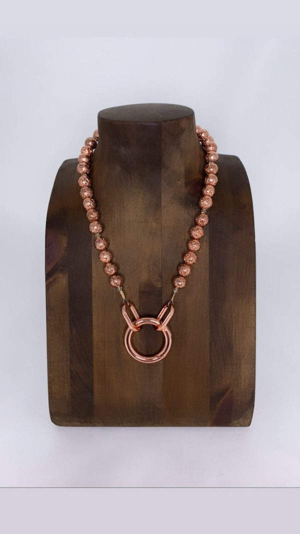 Zoe  Lava bead Necklace in 3 Colours- Wholesale Online