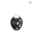 P636S   Adore Small Pet Urn Midnight & Pol Silver Fashion