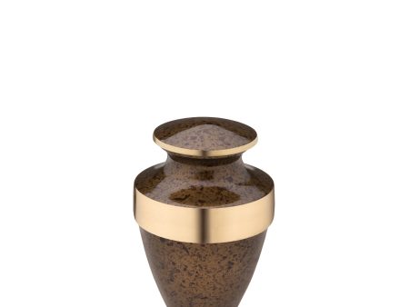 K421   Eternity Keepsake Urn Speckled Auburn & Bru Gold Supply