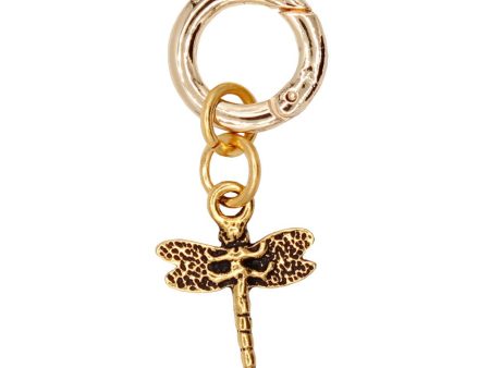 Dragonfly Charm in Gold Sale