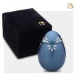 K271   Nirvana Azure Keepsake Urn Blue & Bru Pewter w Crystal Sale