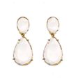 Clear Quartz Teardrop Earrings Online Sale