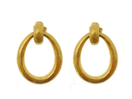 Medium Oval Doorknocker Earrings For Cheap