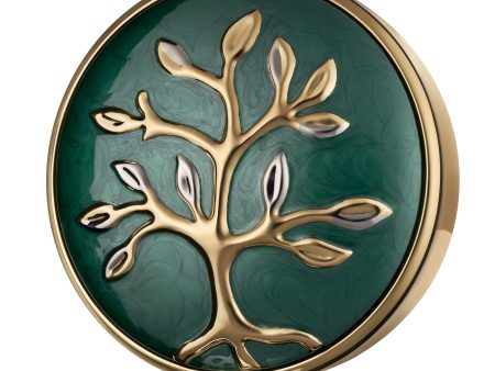 A1100   Tree of Love Standard Adult Urn Pearl Green & Pol Gold Online Sale