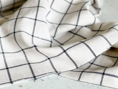 Yarn Dyed Classic Wovens – Ivory Grid Supply