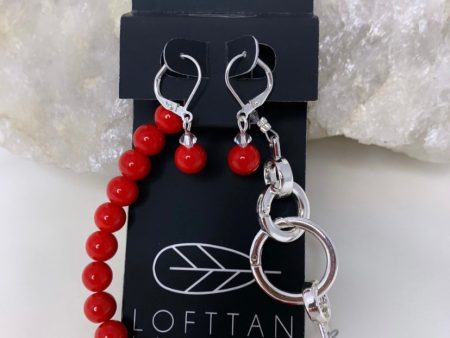 Love Bracelet & Earring set - Silver Online Hot Sale