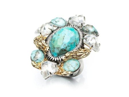 Olmeca Ring Turquoise Size 7 For Discount