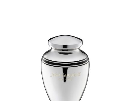 K218   ArtDeco Keepsake Urn Pol Silver Discount