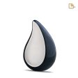 P580   TearDrop Medium Urn Midnight & Bru Pewter Fashion