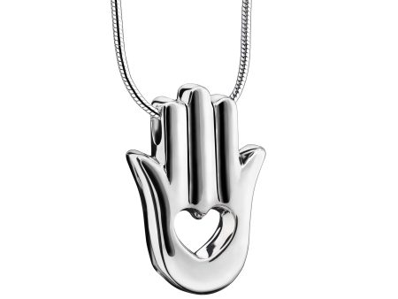 PD1380   HamsaHand Ashes Pendant Pol Silver For Sale