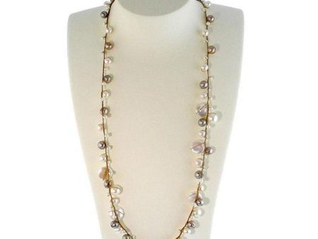 Pearl and Smokey Topaz Necklace Online